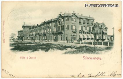 Scheveningen, Hotel d'Orange ansichtkaart: Scheveningen, Hotel d'Orange