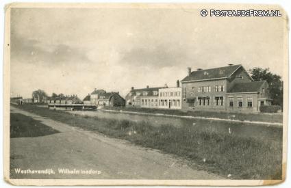 ansichtkaart: Wilhelminadorp, Westhavendijk