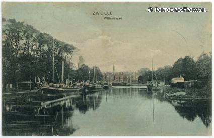 ansichtkaart: Zwolle, Willemsvaart