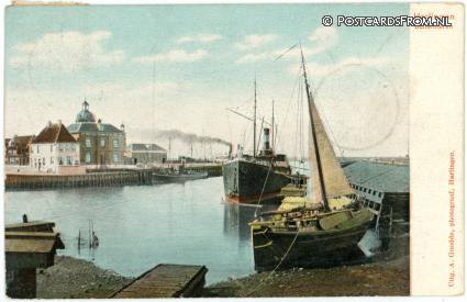 ansichtkaart: Harlingen, Buitenhaven