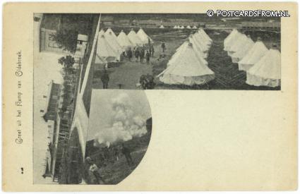 ansichtkaart: Oldebroek Legerplaats, Groet uit het Kamp van Oldebroek