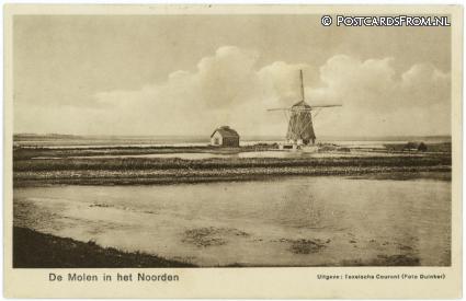 ansichtkaart: Texel, De Molen in het Noorden