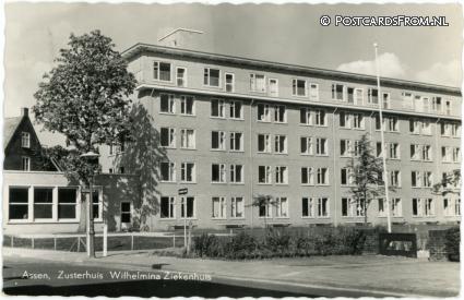 ansichtkaart: Assen, Zusterhuis Wilhelmina Ziekenhuis