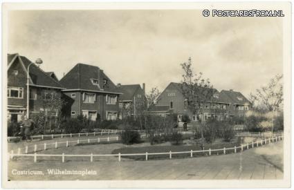 ansichtkaart: Castricum, Wilhelminaplein