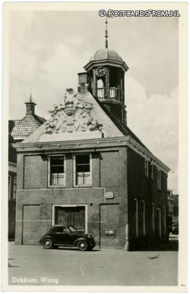 Dokkum, Waag ansichtkaart: Dokkum, Waag