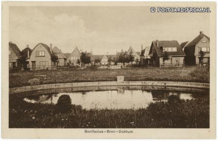 Dokkum, Bonifacius-Bron ansichtkaart: Dokkum, Bonifacius-Bron
