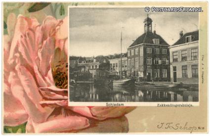 ansichtkaart: Schiedam, Zakkendragershuisje