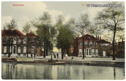 ansichtkaart: Schiedam, Liduinastraat