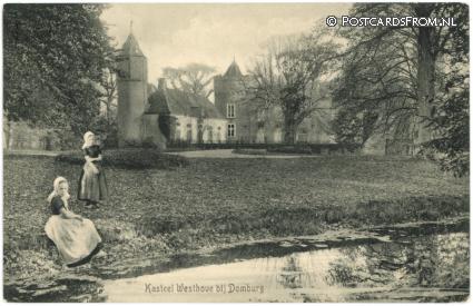 ansichtkaart: Domburg, Kasteel Westhove