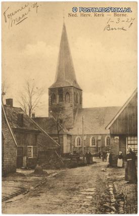ansichtkaart: Borne, Ned. Herv. Kerk
