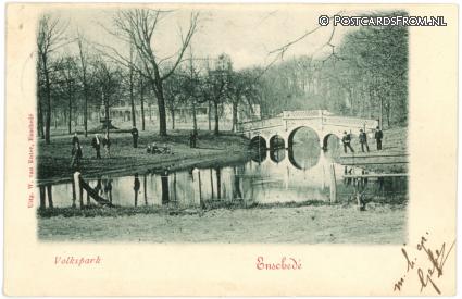 ansichtkaart: Enschede, Volkspark