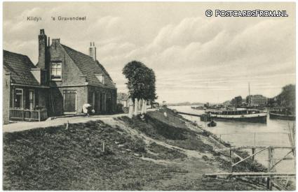 ansichtkaart: 's-Gravendeel, Kildyk