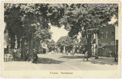 ansichtkaart: Emmen DR, Hoofdstraat