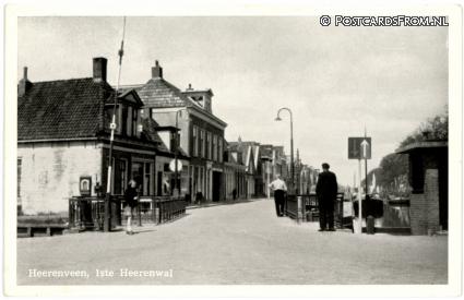 ansichtkaart: Heerenveen, 1ste Heerenwal