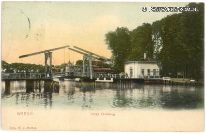 Weesp, Lange Vechtbrug ansichtkaart: Weesp, Lange Vechtbrug