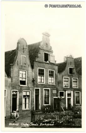 ansichtkaart: Blokzijl, Oude Gevels Kerkstraat