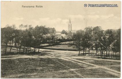 ansichtkaart: Rolde, Panorama