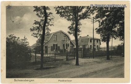 ansichtkaart: Schaarsbergen, Postkantoor