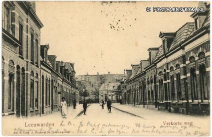 Leeuwarden, Verkorte weg ansichtkaart: Leeuwarden, Verkorte weg
