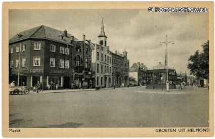 ansichtkaart: Helmond, Markt. 't Binnenhuis, R. van Gemert