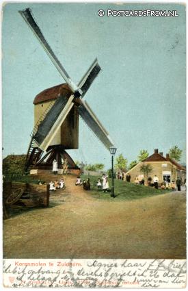 ansichtkaart: Zuidhorn, Korenmolen