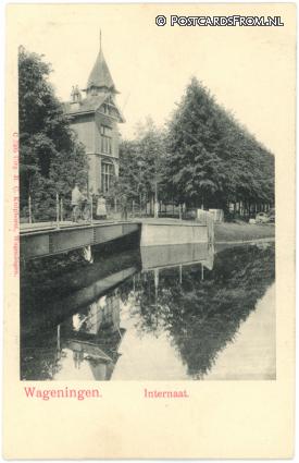 ansichtkaart: Wageningen, Internaat. Laan Duivendal