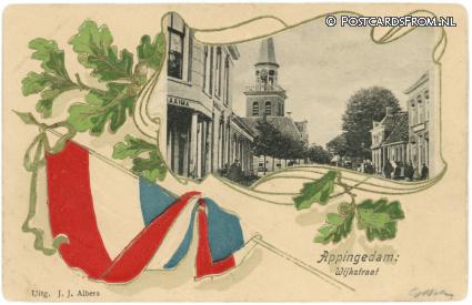 ansichtkaart: Appingedam, Wijkstraat