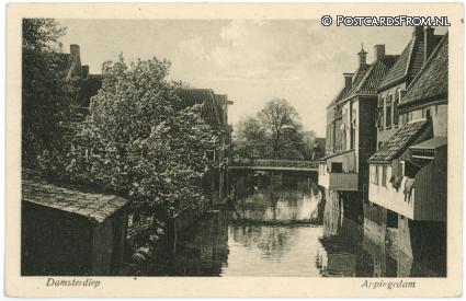 Appingedam, Damsterdiep ansichtkaart: Appingedam, Damsterdiep
