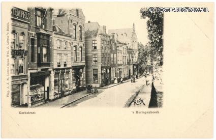 ansichtkaart: 's-Hertogenbosch, Kerkstraat
