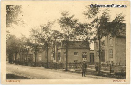 Dokkum, Stationsweg ansichtkaart: Dokkum, Stationsweg