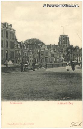 Leeuwarden, Schavernek ansichtkaart: Leeuwarden, Schavernek