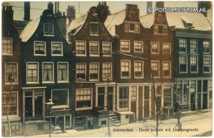 ansichtkaart: Amsterdam, Oude huizen a.d. Looiersgracht