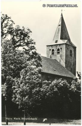 ansichtkaart: Westerbork, Herv. Kerk