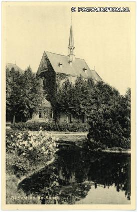 ansichtkaart: Bosschenhoofd, Seppe. St. Gerardus-Retraitenhuis. Gezicht op de Kapel