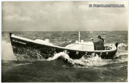 ansichtkaart: Amsterdam, N. en Z. Holl. Reddings-Mij. Motorreddingsboot 'Willem Horsman'