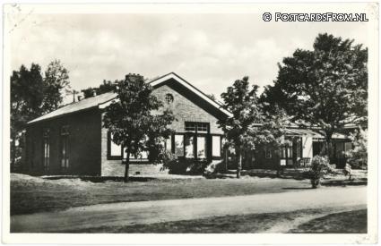Oldebroek Legerplaats, Prot. Mil. Tehuis ansichtkaart: Oldebroek Legerplaats, Prot. Mil. Tehuis