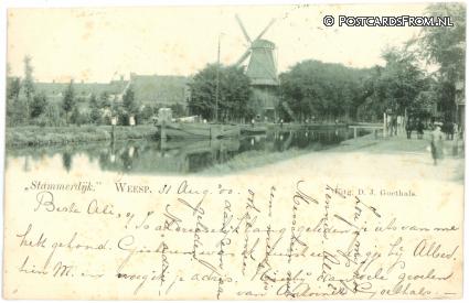 Weesp, Stammerdijk ansichtkaart: Weesp, Stammerdijk