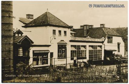 ansichtkaart: Nieuwendijk NB, Coop: Stoomzuivelfabriek Altena