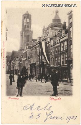 ansichtkaart: Utrecht, Steenweg