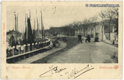 ansichtkaart: Enkhuizen, Nieuwe Haven