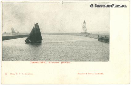 ansichtkaart: Lemmer, Nieuwe Haven