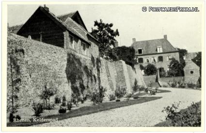 ansichtkaart: Rhenen, Kelderspad