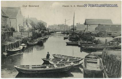 ansichtkaart: Oud-Beijerland, Haven b.d. Meestoof