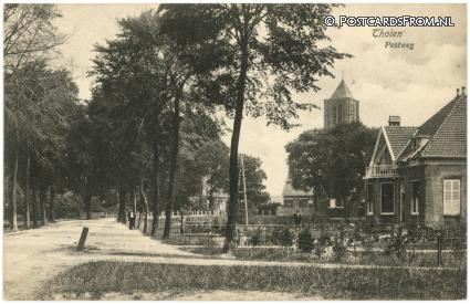 ansichtkaart: Tholen, Postweg