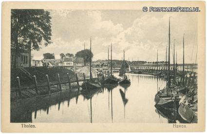 ansichtkaart: Tholen, Haven