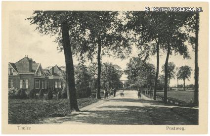 ansichtkaart: Tholen, Postweg