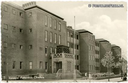 ansichtkaart: Rotterdam, Charlois. Lyceum