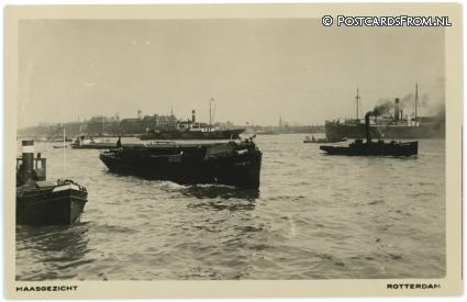 ansichtkaart: Rotterdam, Maasgezicht