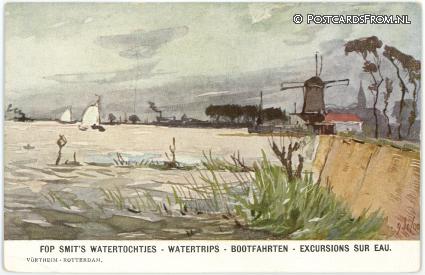 Sliedrecht, ? Fop Smit's watertochtjes ansichtkaart: Sliedrecht, ? Fop Smit's watertochtjes