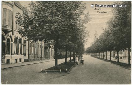 ansichtkaart: Assen, Torenlaan